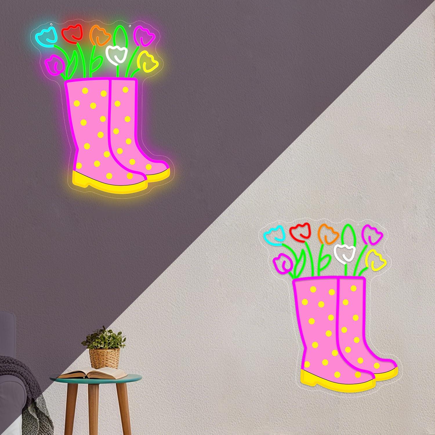 Letrero de neón con forma de b - Boots reseña y precio