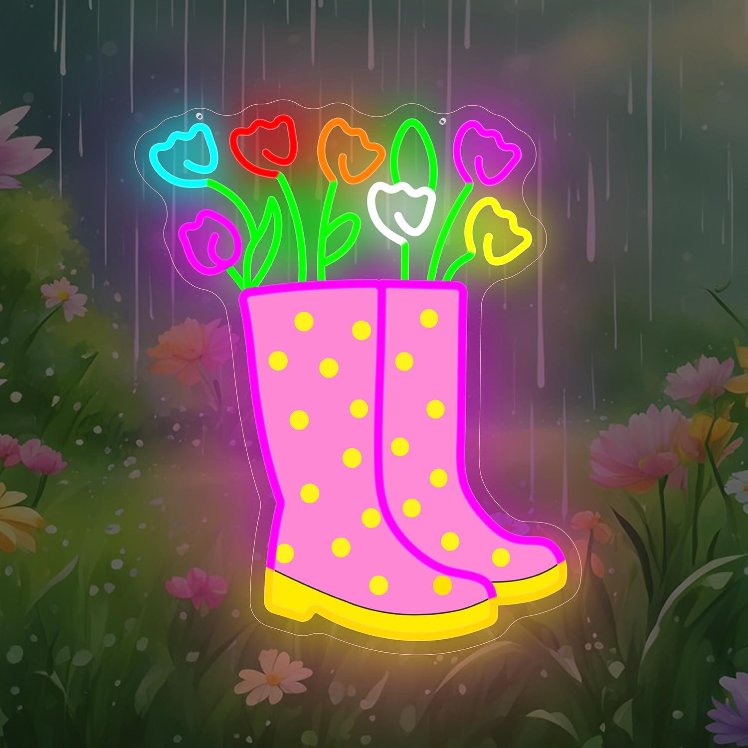Letrero de neón con forma de b - Boots reseña y precio